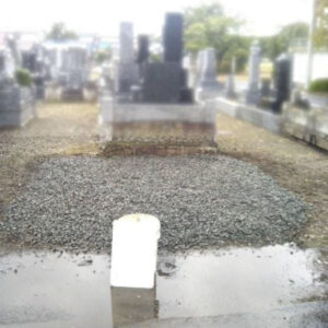 十和田市 墓石撤去後の整地完了事例