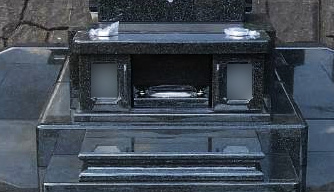 お墓のお手入れを簡単にする 一体型の花立香呂